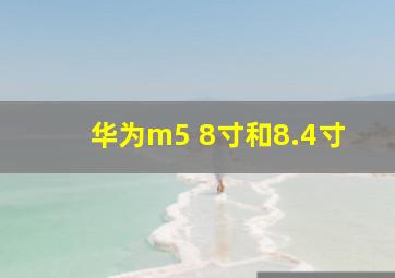 华为m5 8寸和8.4寸